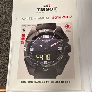 Tissot 2016-2017 Sales Manual (Canadian prices) complete